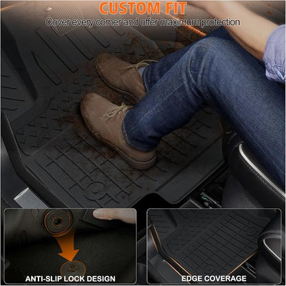 All Weather Car Floor Mats for 2025 2026 Toyota 4Runner 7 Seats (SR5/Limited), TPE Rubber Floor Liners Anti-Slip Full Set Automotive Mats for 2025 2026 Toyota 4Runner Accessories (Not for Hybrid/EV)