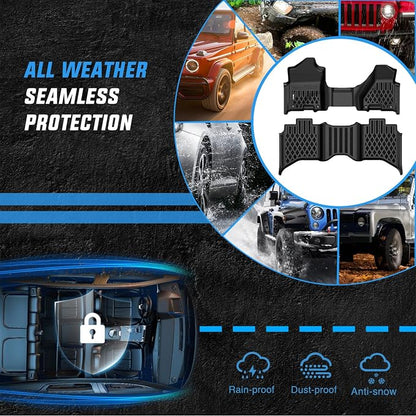 Nilight TPE Floor Mats for Dodge Ram 1500 2500 3500 Bench Seat Crew Cab 2013 2014 2015 2016 2017 2018 & Ram 1500 Classic 2019 2020 2021 2022 2023 2024 All Weather Custom Fit Heavy Duty Floor Liners