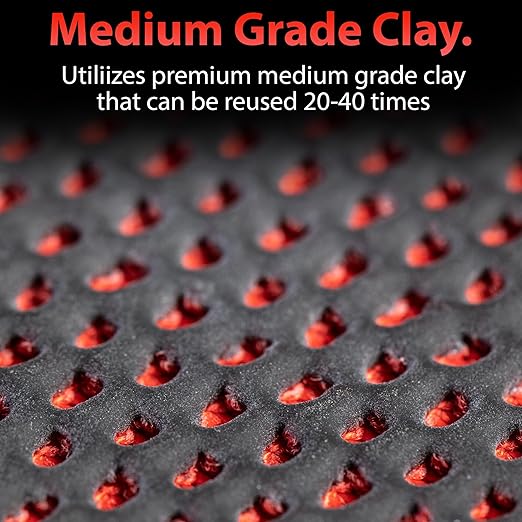 Adam's Polishes Clay Mitt - Medium Grade Clay Bar Infused Mitt | Car Detailing Glove Quickly Removes Debris from Your Paint, Glass, Wheels, & More