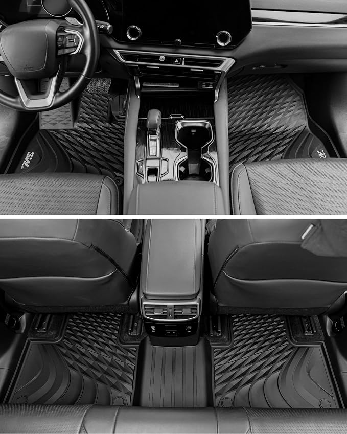3W Floor Mats & Cargo Liner for Lexus RX/RX350/RX 350h/RX500h 2023-2025 2026 (Not fit Lexus RX450h+ PHEV), TPE All Weather Custom Fit Floor Liner & Trunk Mats 1st &2nd Rows Car Mats & Cargo Mat, Black