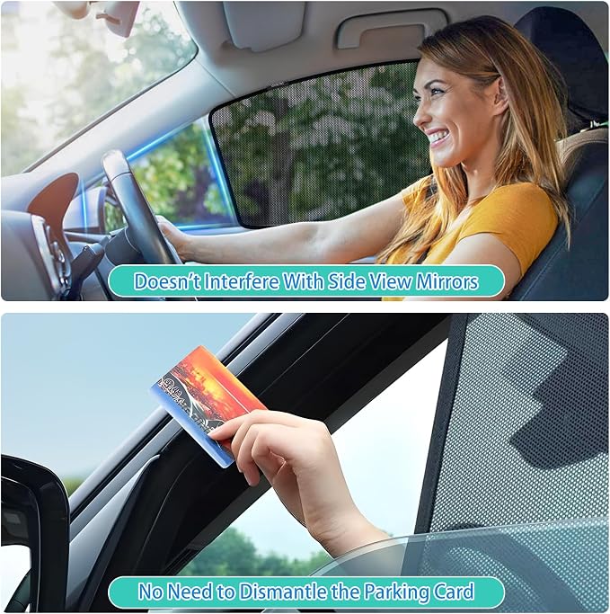 XCBYT Rogue Window Shades for 2021-2023, 4PCS Side Window Sun Shades with Breathable Mesh, Magnetic Car Window Covers for Baby & Privacy, UV Protection & Heat Insulation
