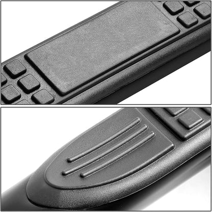 DNA Motoring 3" Running Boards Compatible with 99-11 Sierra Silverado / 02-09 Ram 1500 2500 3500 Extended, Crew Cab, Black Side Step Nerf Bars, STEPB-3-UNI-BK