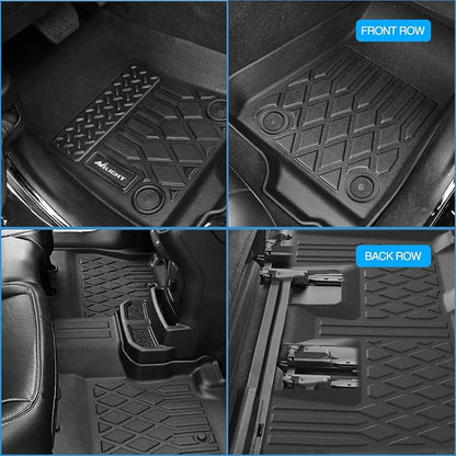 Nilight Floor Mats for Dodge Grand Caravan 7 Seats 2011-2021/2008-2016 Town & Country (Stow'n Go Only) All Weather Custom Fit Heavy Duty Floor Liners