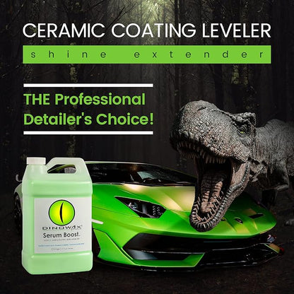 Serum BoostTM, Ceramic Coating Leveler and Polisher for Car Detailing, Car Detailing Supplies, Bamboo Lime Scent, Protect Collection (128 Oz (1 Gal))