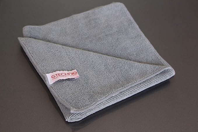 Gtechniq MF1 ZeroR Microfiber Cloth for Cars (10 Pack) | Soft Car Cleaning Cloth with Ultra Split Fibers, Machine Washable
