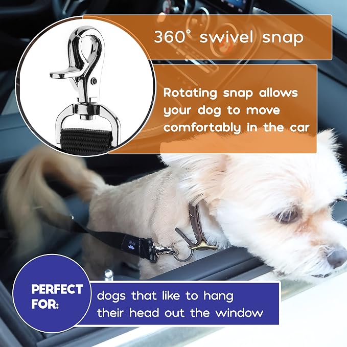 Mr. Pen- Dog Seat Belt, 2 Pack, Adjustable Dog Seat Belt for Car | Dog Seatbelt, Dog Car Seat Belts, Seat Belt for Dogs in Car, Dog Car Seat Belt, Dog Car Leash, Dog Seatbelt Harness