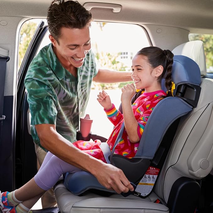Cosco Kids Finale DX 2-in-1 Booster Car Seat, Forward Facing Toddler Car Seat (40-65 lbs) and Belt Positioning High Back Booster (40-100 lbs), Organic Waves