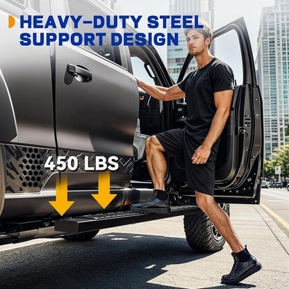 6.5 Inches Running Boards Compatible with 2019-2026 Ram 1500 | Crew Cab New Body Style (Exclude 2019-2025 Classic), Nerf Bars