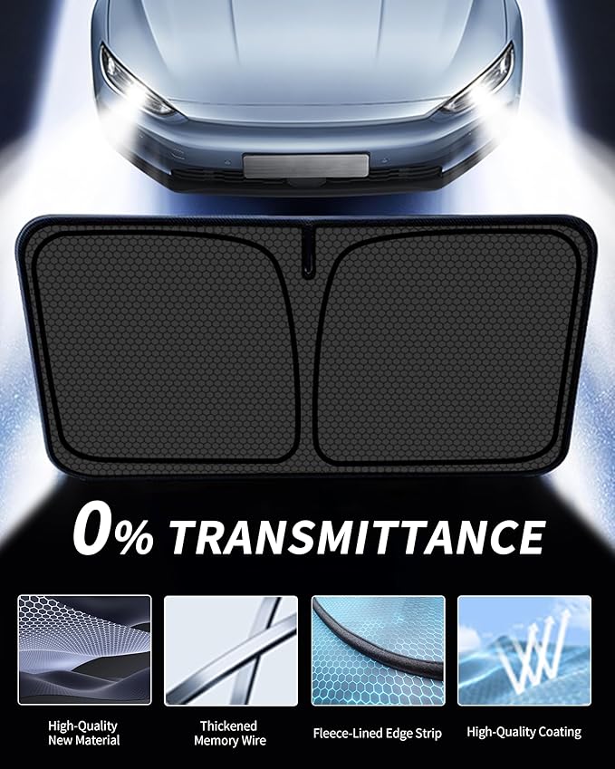 MKX Nautilus Customized Windshield Sun Shade for 2016 2017 2018 MKX | 2019 2020 2021 Nautilus Front Window Sunshade Visor Protector Foldable Blocks UV Rays Keep Car Cooler Accessories