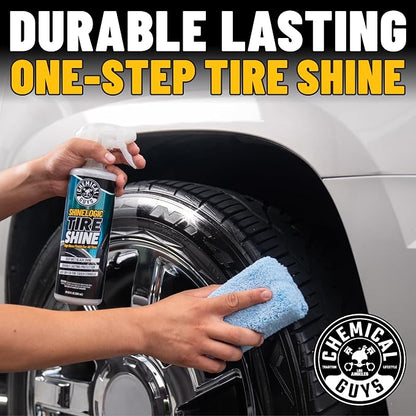 Chemical Guys ShineLogic Tire Shine, Deep Wet Black Shine, Safe for Cars, Trucks, Motorcycles, RVs & More, 20 fl oz