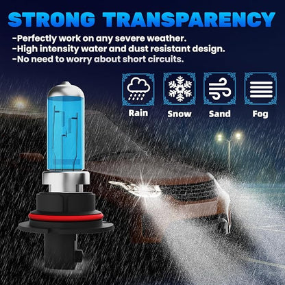 Halogen Headlights Fit For Nissan Frontier 1998-2000 Headlight Bulbs,9004/HB1 High/Low Beams Bright Front Light Combo Kit,Plug & Play,Pack of 2 (Nissan Frontier 1998-2000)
