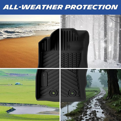 Michelin Floor Mats for 2024-2026 Subaru Crosstrek & Subaru Impreza, Custom Fit, Non-Slip, All-Weather TPE Liner, Not Fit Crosstrek Hybrid, Premier Series Crosstrek & Impreza 1st & 2nd Row