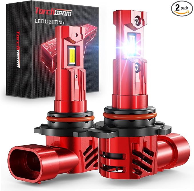 Torchbeam 9012 Fog Bulbs Cambo 32000LM Brightness with Extra Wide View, Canbus Ready 6500K 9012 Fog Lamps 50000+ Hours Wireless,3-MIN Plug-N-Play, Pack of 2