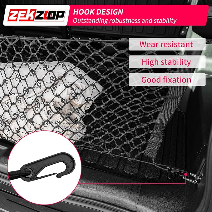 Cargo Net Compatible with 2021-2025 2026 Toyota 4Runner Envelope Style Trunk Storage and Organizer Dense Mesh with Storage Bags Luggage Net for 2025 4 Runner Accessories