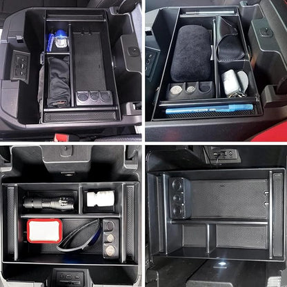Center Console Organizer Tray fits for 2019-2022 GMC Sierra/Chevy Silverado 1500 Accessories, 2020-2021 2022 2023 Silverado/Sierra 2500 HD/3500 HD