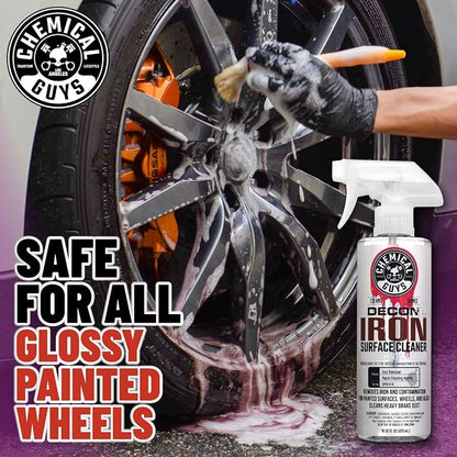 Chemical Guys Decon Pro Iron Remover and Wheel Cleaner – Professional Strength Fallout Remover, Brakes, Calipers, Exterior, Wheel and Tire Cleaner – Dissolves Brake Dust & Dirt, 16 oz