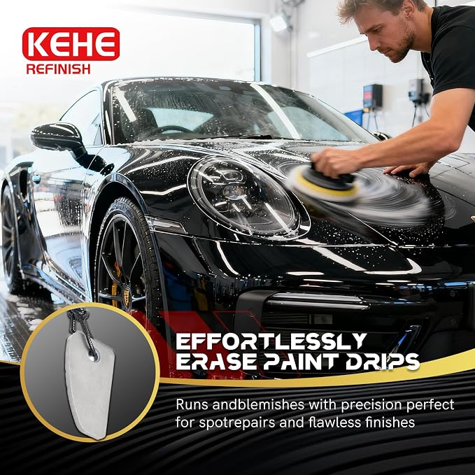 Automobile Spray Paint Point Repair Scraper,Carbide Tungsten Repair Shark Scraper Tool Paint File for Edge Banding, Denibbing, and Spot Repair