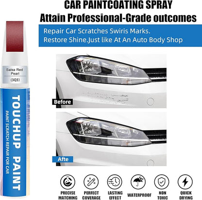Dark Red/Salsa Red Pearl(3Q3) Touch Up Paint for Toyota 2-in-1 Car Scratch Repair Pen for Rock Chips, Door Scratches & Paint Nicks Exact Color Match Quick Dry DIY Fix for RAV4 Camry Corolla