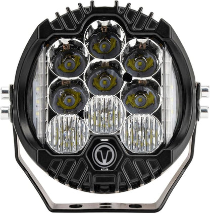 5 Inch Round Offroad Light - PSLER Driving Light Off Road 28W 5000LM Spot Flood Combo Work Light IP67 with DRL for Wrangler Pickup SUV ATV UTV Cart Trucks 4x4 F150（White）