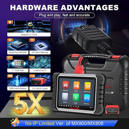 Autel Obd2 Scanner Diagnostic Tool MaxiCOM MK808Z: 2026 Bidirectional Scan Tool, 28+ Service, Active Tests Scanner for Car, All System OBD2 Diagnostics Car Scanner for DIY, Mechanic and Small Shops