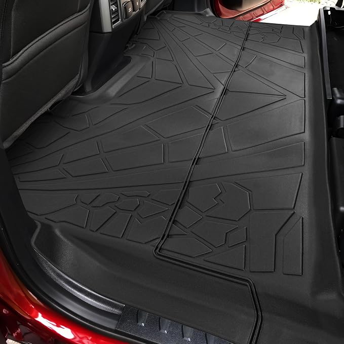 KARPAL Floor Mats for 2015-2025 2026 Ford F-150 SuperCrew (Includes 2022-2026 Lightning), Custom Fit TPE All Weather Ford F150 Accessories 1st & 2nd Row Floor Liner