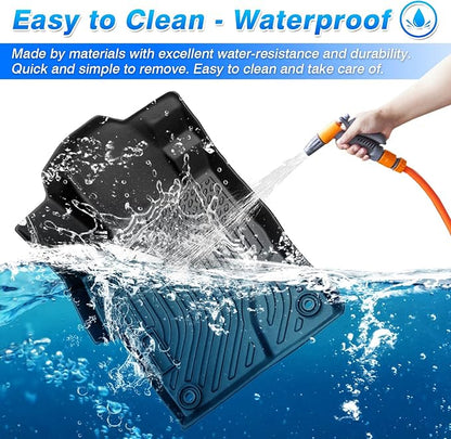 Cartist Custom Fit for Floor Mats Honda Civic 2012 2013 2014 2015 All Weather Waterproof Floor Liners Front & Rear Row Carpet Protection Mat TPE (Not fit for 2 Doors Couple)