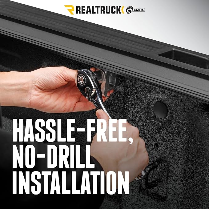 RealTruck BAK BAKFlip G2 Hard Folding Truck Bed Tonneau Cover | 226324 | Fits 2021-2025 Ford Maverick 4' 6" Bed (54.4")