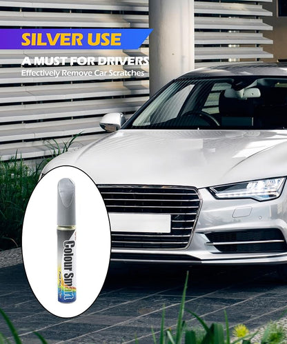 SCUARI Touch Up Paint Pen,Car Paint Pen,Car Paint Scratch Repair,Car Accessories Car Scratch Remover Pen,Car Touch Up Paint,Car Paint Scratch Repair,Paint Pen for Cars Paint Scratch Repair (Silver)
