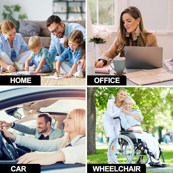 20" Gel Seat Cushion for Long Sitting Pressure Relief - Jumbo & Thick Gel Cushions for Office Chairs - Tailbone Pain Relief Cushion, Sciatica & Back Support, Wheelchair Cushions & Car Seat Cushion