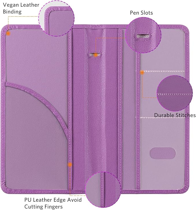CoBak Car Registration and Insurance Holder - Vehicle Glove Box Car Organizer,Auto Truck Comparment Accessories Case with Magnetic Closure for Essential Document,Driver License,Cards