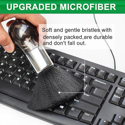 Microfiber Duster Brush with Soft Fibers, Dust Brushes, Efficient Dust Removal, Cleaning Tool Perfect for Car Interior, Keyboards, Artwork, Craft