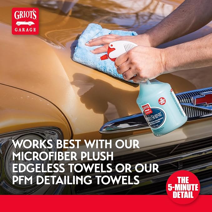 Griot's Garage Speed Shine for Car Detailing, Quick Detailer for All Exterior Surfaces, Trim and Wheels, Provides a Glossy Finish, 11146, 35 oz