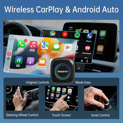 Magic Box 3.0 Max 2026 Upgrade - 32G Car Streaming Device with Netflix, YouTube, Prime Video, Wireless Apple CarPlay & Android Auto Adapter, Support HDMI Output & USB Drive, for OEM Wired CarPlay Cars