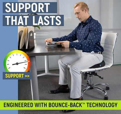 PT ENDORSED Donut Pillow for Tailbone Pain Relief Cushion - Coccyx & Hemorrhoid Pillow for Sitting - Donut Seat Cushion for Pressure Relief, Prostate, Postpartum, Pressure Sores, Lifting Cushions