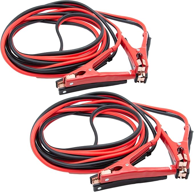 Emergency Zone Roadside Assistance Emergency Car Survival Kit. Basic, Deluxe, Premium, & Add-on's Available. (2 Pack, Heavy Duty Jumper Cables)