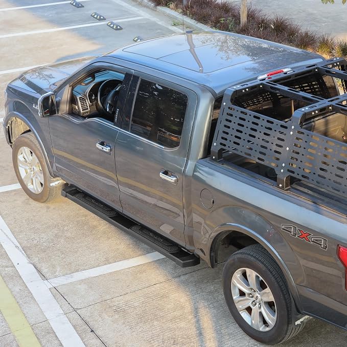BINARY STAR 6 Inch Running Boards Compatible with 2002-2008 Dodge Ram 1500 Quad Cab,2003-2009 Ram 2500 3500 Quad Cab, Black Step Bars Truck Nerf Bars Steps Made with Heavy Duty Carbon Steel.