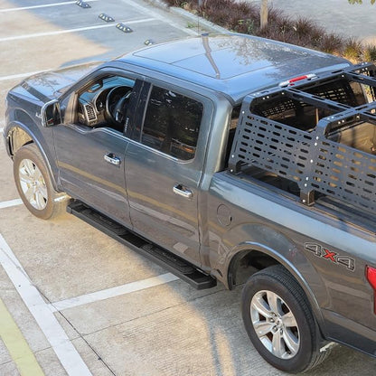 BINARY STAR 6 Inch Running Boards Compatible with 2002-2008 Dodge Ram 1500 Quad Cab,2003-2009 Ram 2500 3500 Quad Cab, Black Step Bars Truck Nerf Bars Steps Made with Heavy Duty Carbon Steel.