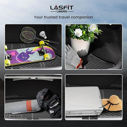 LASFIT Cargo Mat for Acura ILX 2013-2022 Sedan, Trunk Mat Cargo Liner with Raised Edges All Weather TPE Trunk Liner for Rear Cargo Area Protection, Black