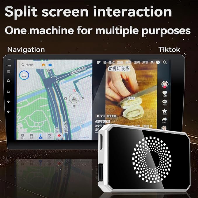 Autolinkr Autolinker pro 2026 Carplay 3in1 Car Play Wireless Adapter for Streaming Netflix/YouTube/TikTok, Dual-Band WiFi,Easy Setup,Wireless Car Support USB Drive for iPhone 10+ and Android 13+