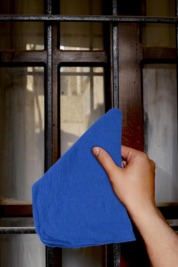 Cotton Shop Towels - Pack of 25 Cleaning Rags 12'' x 14'' - Super Soft and Absorbent Shop Rags for House - Multipurpose Cleaning Towels for Automobiles, Industries, Garage