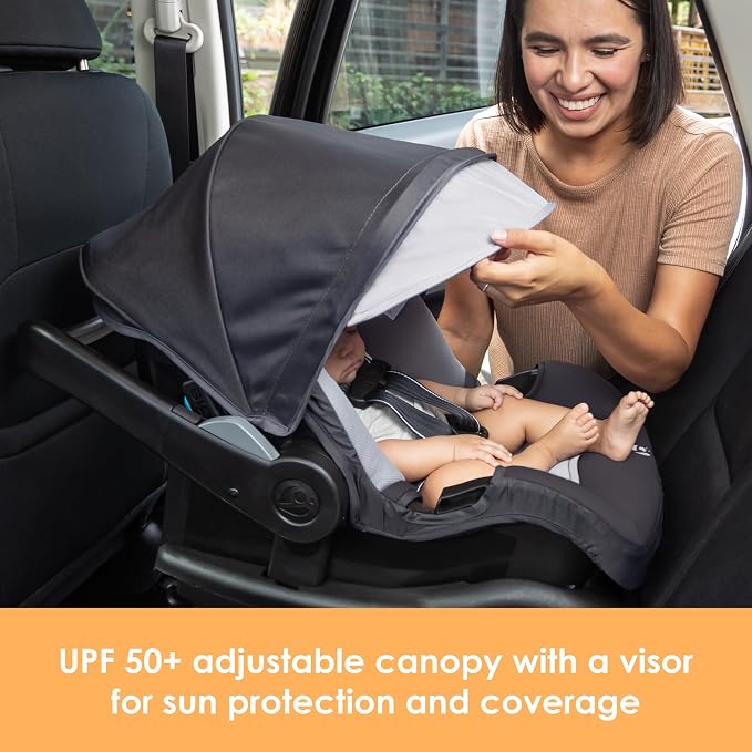 Baby Trend EZ-Lift™ PRO Infant Car Seat, Dash Midnight – Lightweight Premium Carry, Plush Infant Cushioning, Adjustable Harness Support