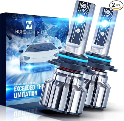 9006 Bulbs, 600% Brightness 9006 Fog Light 6500K Xenon White Extremely Super Bright Plug & Play with Cooling Fan (Pack of 2)