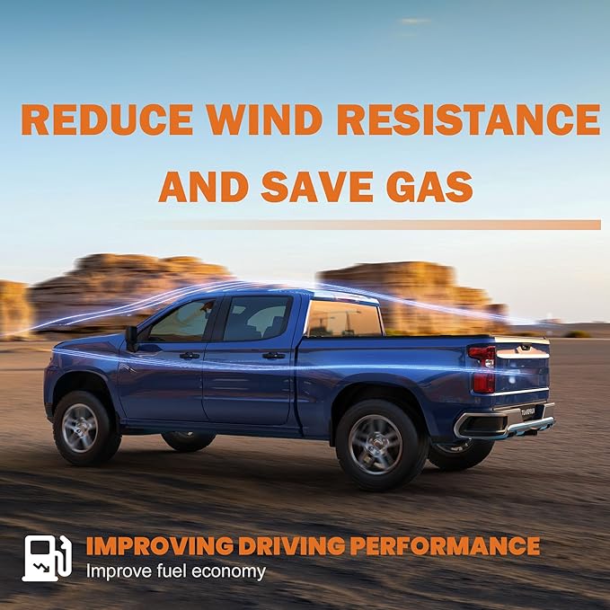KUIPERAUTO 5.8FT Roll-Up Soft Vinyl Truck Bed Tonneau Cover Compatible for 2004-2007 Chevy Chevrolet Silverado/GMC Sierra 1500 (07 Classic Only) Fleetside On Top-69.6 Inch