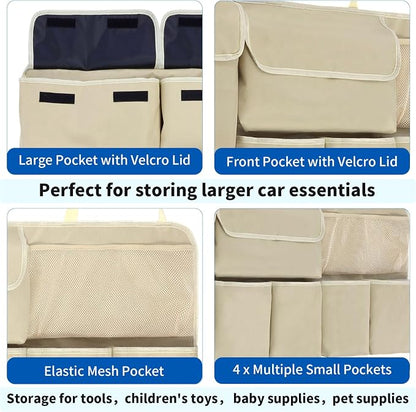 Car Trunk Organizer Backseat Hanging Organizer with Storage Pockets for Subaru Crosstrek, Forester, Outback, Ascent 2000-2024 2025 Car Accessories