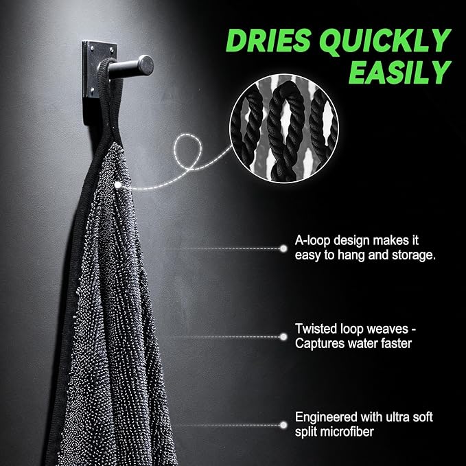 2-Pack Microfiber Towels for Cars 36"x24", Extra Large Ultra Absorbent Car Wash Drying Towels Detailing Supplies for SUVs and Trucks, No Streaks, Spots or Scratches