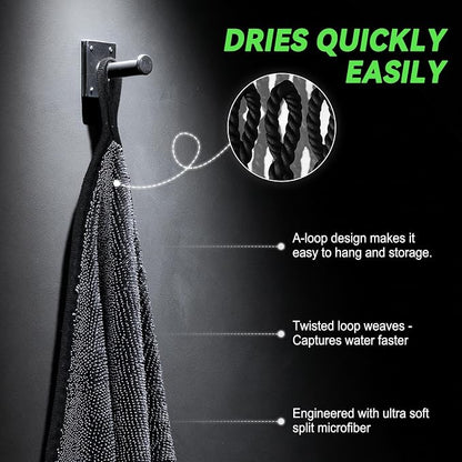 2-Pack Microfiber Towels for Cars 36"x24", Extra Large Ultra Absorbent Car Wash Drying Towels Detailing Supplies for SUVs and Trucks, No Streaks, Spots or Scratches