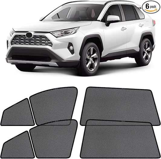 ZATOOTO Car Window Shades for Toyota RAV4 2019-2024, Car Window Cover Baby Sun Shades Sun Blocker Car Side Window Screens for Camping| UV Protection, Privacy, Ventilation, and Bug-Free Design