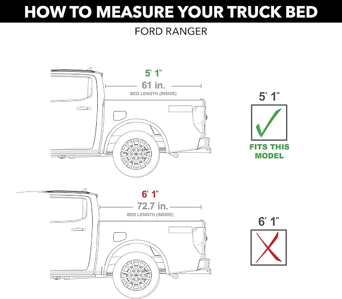 RealTruck Extang Trifecta 2.0 Signature Soft Folding Truck Bed Tonneau Cover | 94636 | Fits 2019-2023 Ford Ranger 5' 1" Bed (61")