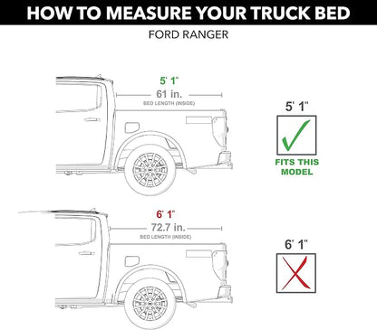 RealTruck Extang Trifecta 2.0 Signature Soft Folding Truck Bed Tonneau Cover | 94636 | Fits 2019-2023 Ford Ranger 5' 1" Bed (61")