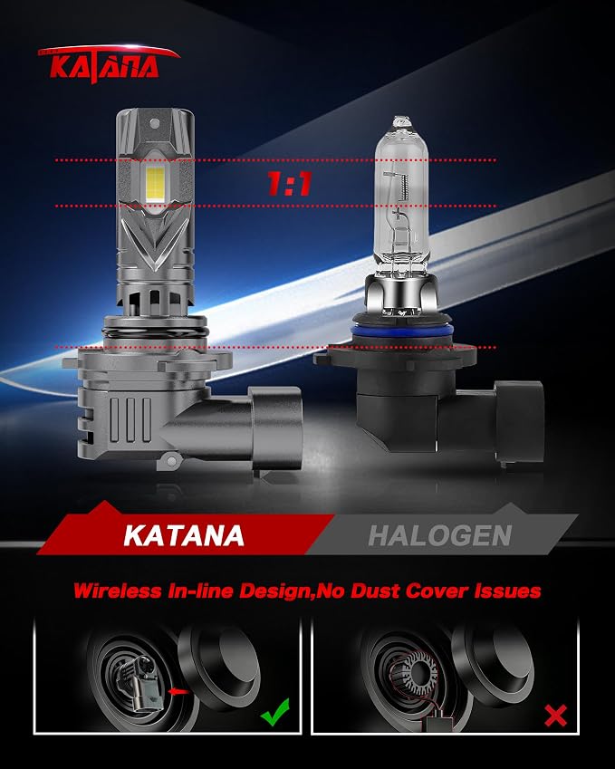 Katana Fit For 1990-2012 Accord, 1994-2004 S10,1987-2005 LeSabre, 1987-2025 Bonneville Pack of 2